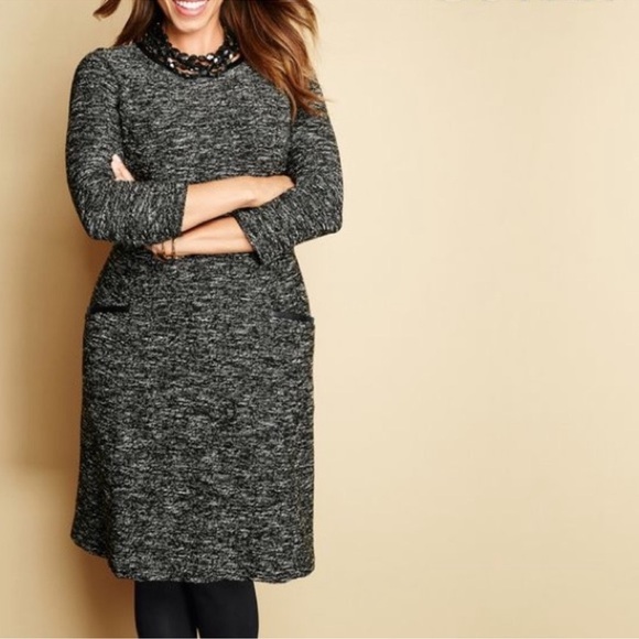 Talbots Tweed Fit and Flare Dress - Picture 11 of 11